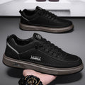2025 spring new men's breathable white sneakers, trendy versatile chunky sole athletic shoes, casual skate shoes, fashion sneakers