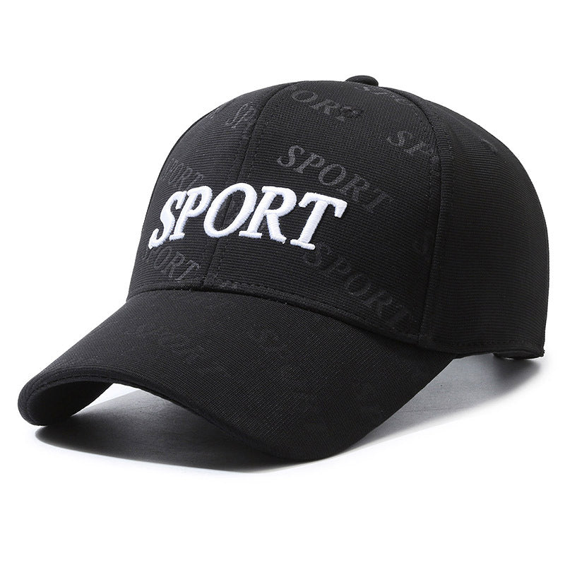 Baseball Cap Letter Embroidery Cap Men's and Women's Fashion Casual Versatile Hat Outdoor Sports Shade Sun Protection Hat