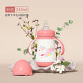 Large-capacity straw cup, milk bottle, 316 stainless steel water cup, kids thermos cup, baby learning cup, duckbill dual-use