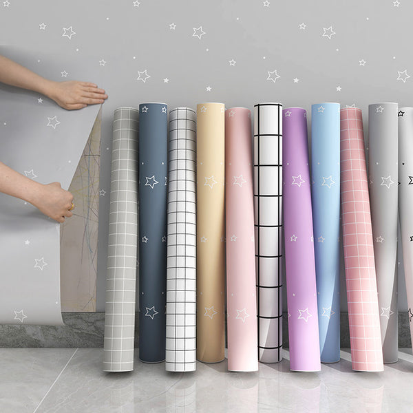 Self-adhesive wallpaper bedroom waterproof, moisture-proof and impervious dormitory renovation sticker cartoon live broadcast background wall sticker wallpaper