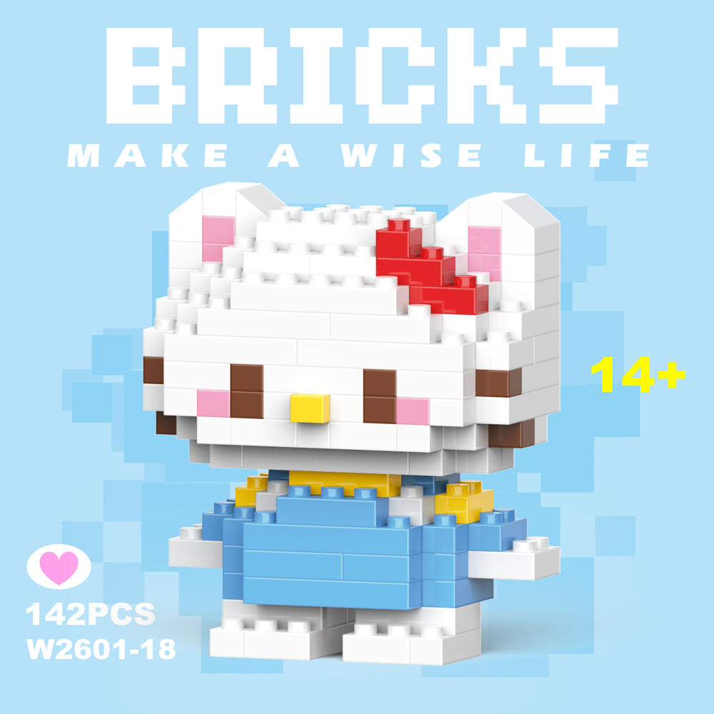 Compatible with lego micro bricks, children's educational building blocks, puzzle assembly gifts, cartoon figures, for boys and girls, suitable for street vendors