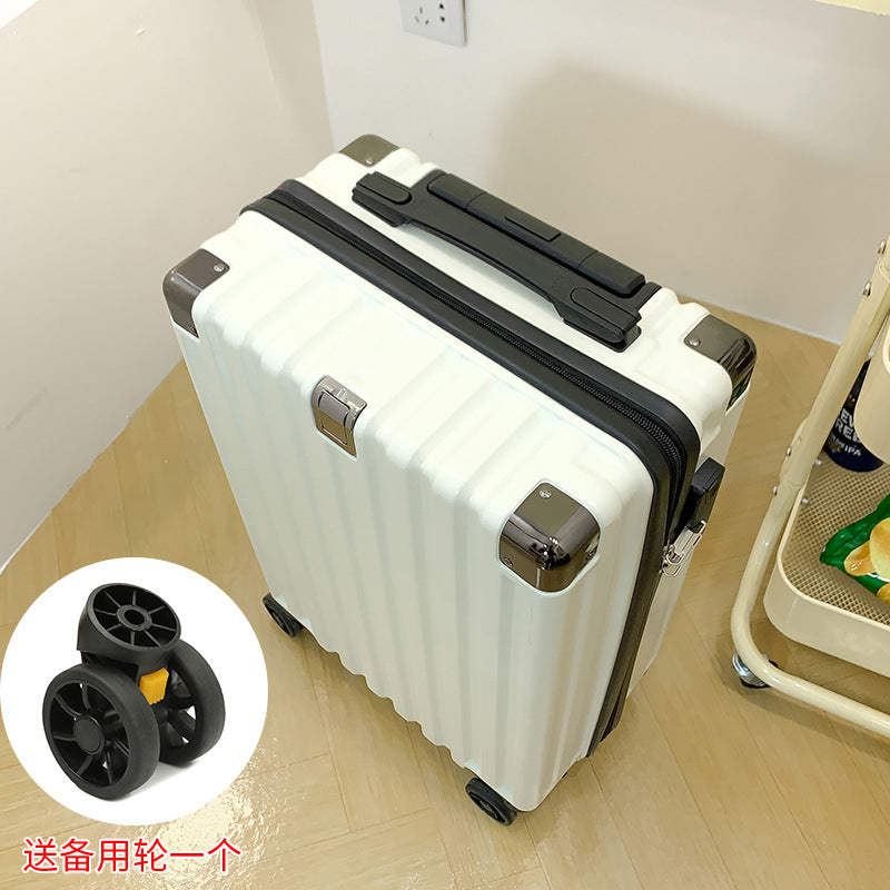Cross-border luggage male student silent universal wheel 24 zipper box female new password box 26-inch suitcase wholesale