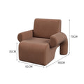 Single sofa brown