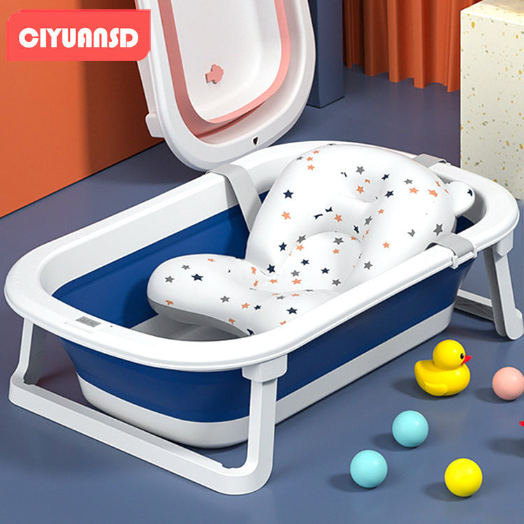 Baby bathtub lying support neutralkids foldable bathtub newborn bathtub baby temperature-sensitive bathtub bath bucket
