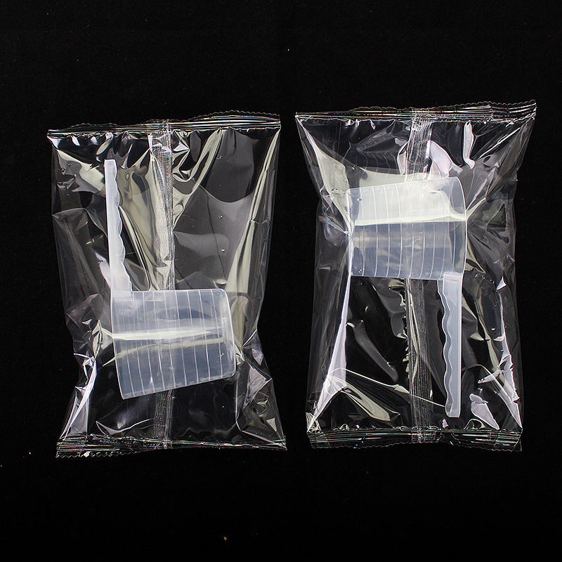 Individually wrapped 100ml clear plastic measuring spoons for powder, liquid, fertilizer, feed (non-edible), water, and 100g measurements