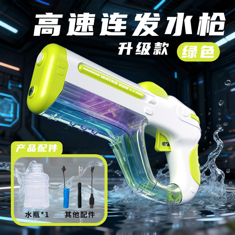New arrival pulse high-speed electric burst water gun toy, powerful water supply, outdoor water play, high-value water fight artifact