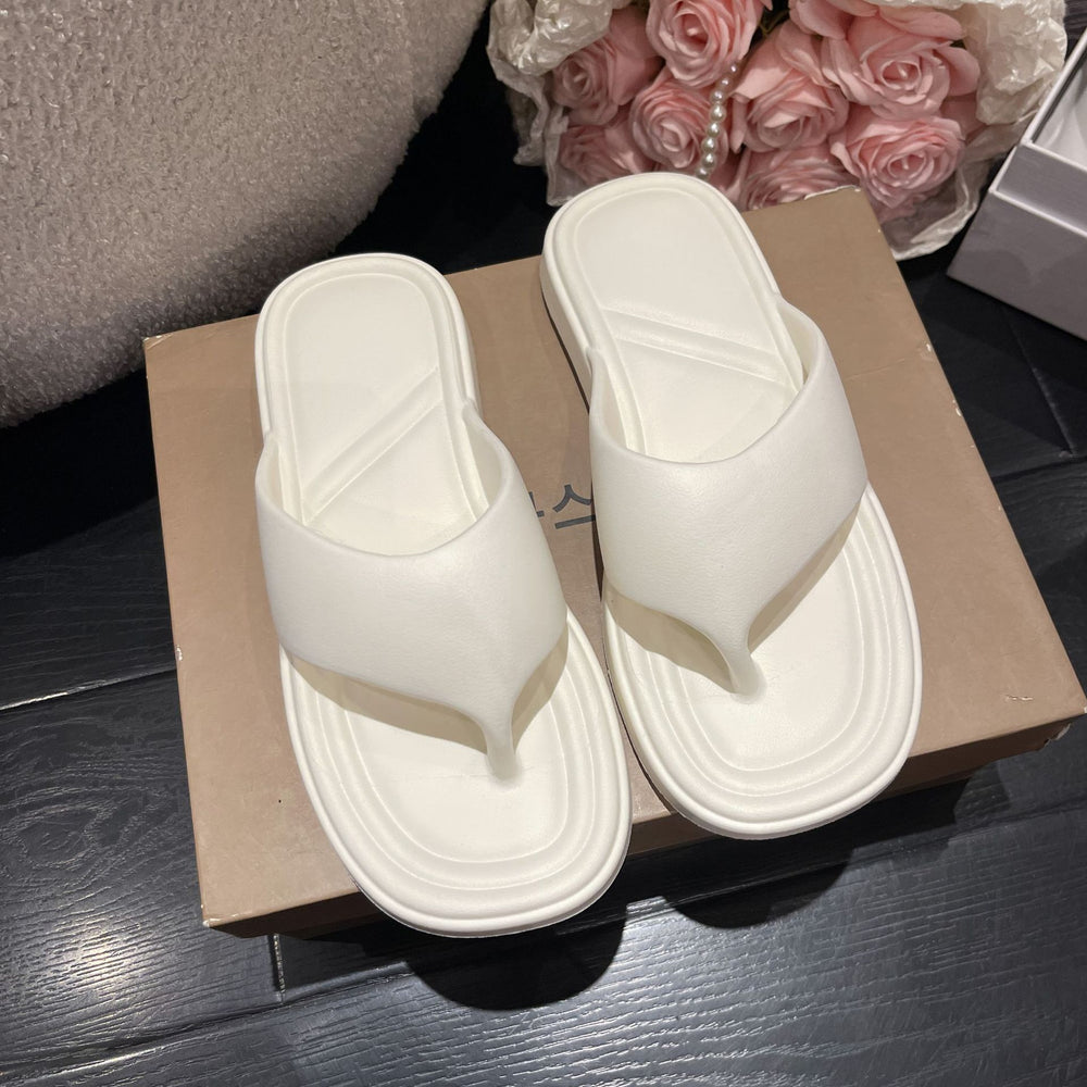 Inscasual flip-flops for women summeroutwear indoor soft bottomnon-slip beach flip-flops eva sandals trendy