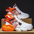 Spring men's shoes winter middle school basketball sports running shoes youth casual high-top chunky sole dad shoes trendy sneakers