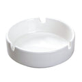 Pure white ceramic ashtray - commercial grade, customizable with logo - ideal for hotels, guesthouses, round bars, ktv lounges, restaurants, and dining establishments