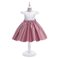 new children's satin beaded princess dress - high-end girl's dress for birthday parties and piano performances