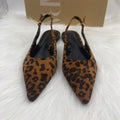 Za2025winternew arrivalclassyflats leopard print pointed toe elegant toe flats fashioneasiest for matchflats high quality
