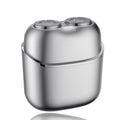 portable mini electric shaver with magnetic floating dual heads, car shaver, and full body washable design