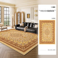 Carpet living room persian retro high-end no-wash and wipeable bedside bedroom carpet full large area black cross-border