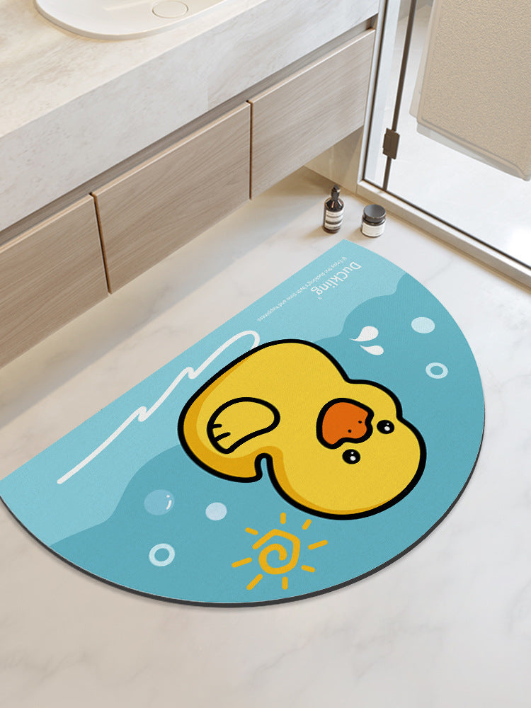 Distribute diatom mud absorbent mat bathroom floor mat toilet bathroom door step foot bath non-slipfor home