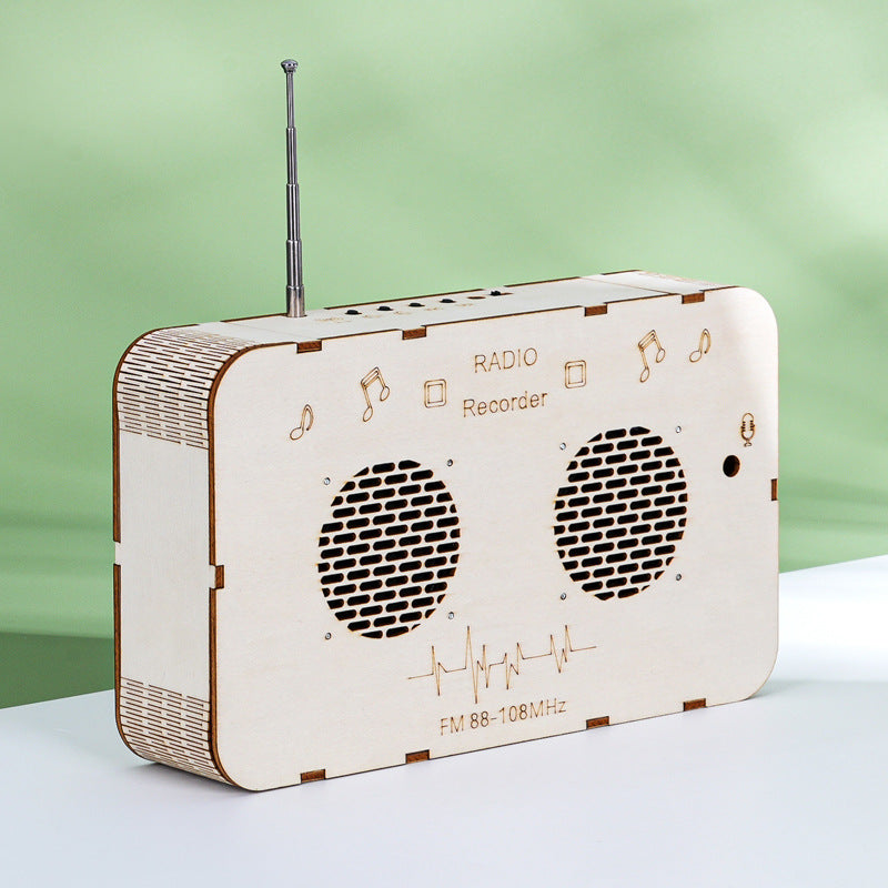 Multifunctional radio recorder technology small production educational toy student handmade DIY model scientific experiment