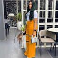 European and american style high-waisted jeans -  cross-border women's fashion chain detail, cutout design, straight-leg trousers