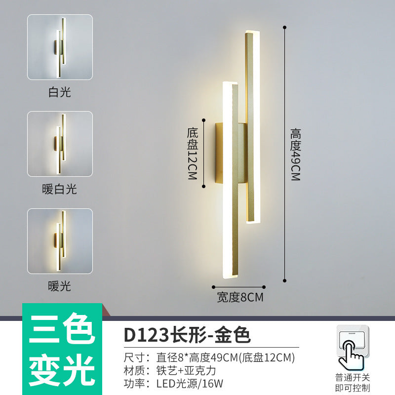 The whole network low-cost led corridor aisle entrance light new Nordic stairs balcony bedroom bedside background wall wall lamp