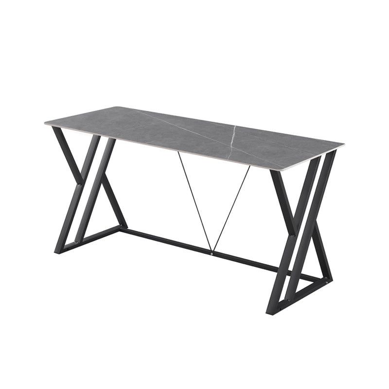 Modern minimalist sintered stone rectangular dining table, gaming desk, computer desk, home desktop computer table - direct from the manufacturer