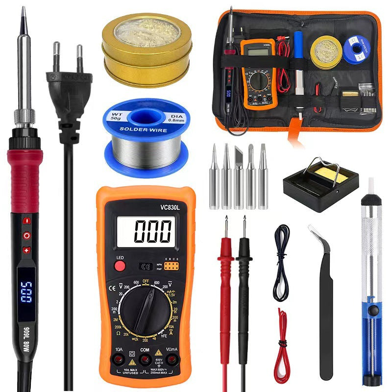 Cross-border special supply of digital display electric soldering iron 80W909L constant temperature adjustable temperature iron experimental computer welding electric iron sleeve