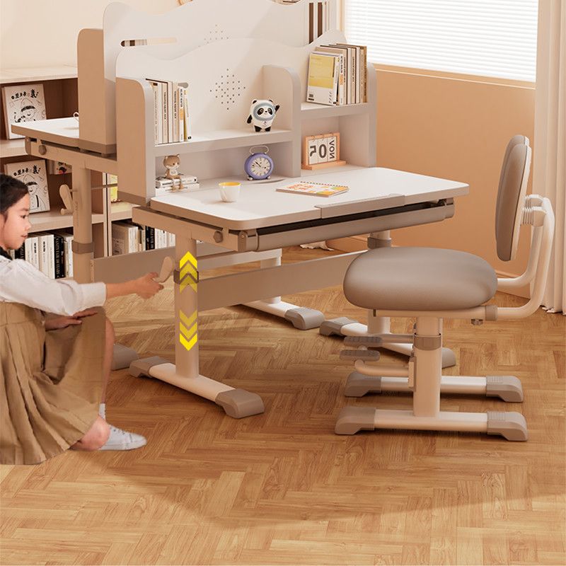 2025 new children's study desk - elementary school home writing desk - kids' specialized table - height adjustable desk and chair set