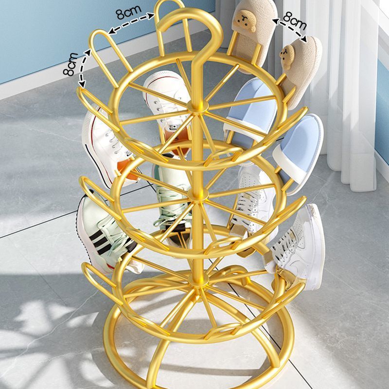 Shoe drying shoe rack rotating balcony bold new slippers mobile floor outdoor storage rack shoe drying artifact