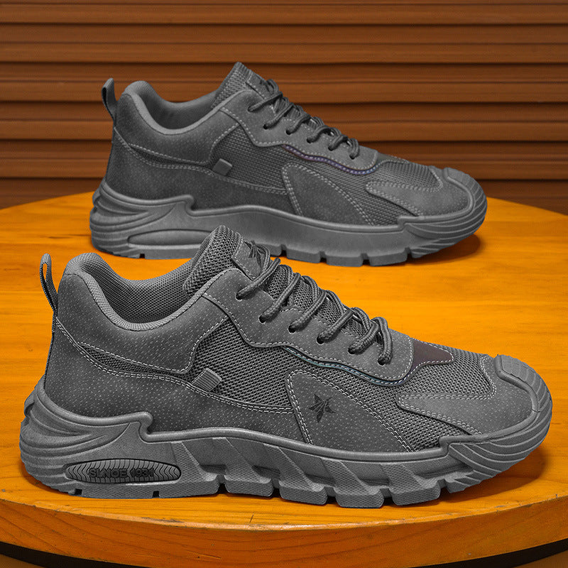 Workwear men's shoes 2026new arrivalspring outdoor work site work labor protection sneakers non-slipabrasion resistant breathable trendy shoes