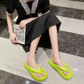 Eva flip-flops new arrival summer popular shit-feeling casualthick sole bath beach flip-flops women's outwear
