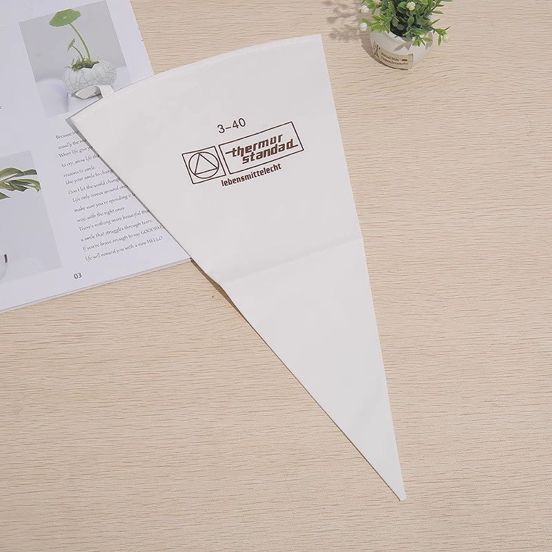 Multi-size cotton piping bags, reusable cream piping bags, diy cake baking tools, piping bags