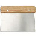 430 stainless steel beech wood handle cream scraper dough cutting knife pancake baking tool pancake knife