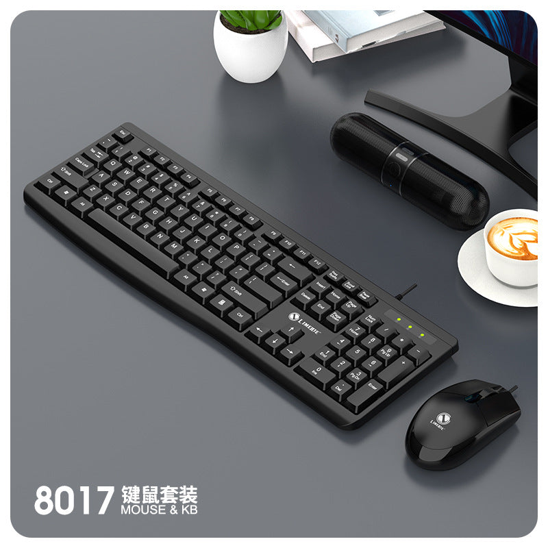 Limei 8017 wired usb keyboard and mouse combo - compatible with desktops, laptops, and all-in-one pcs