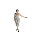 European and american cross-border women's fashion  winter new sleeveless camisole sexy backless leopard print bodycon jumpsuit