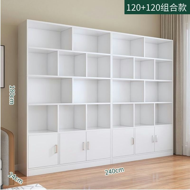 Modern minimalist floor-standing storage rack, wall-mounted certificate cabinet for living room/home use, office file cabinet, simple bookshelf