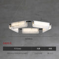 Marble all-copper chandelier designer creative restaurant rectangular modern new chinoiserieaccessible luxury living room bedroom study lamp