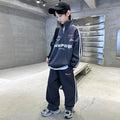 Boys' spring outfit set : new spring sweatshirt for mid-to-large children, stylish and trendy boy's spring/autumn sportswear