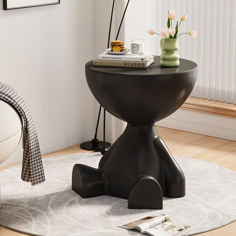 Cream style new arrival popular living room small flat head coffee table creative simple plastic side table ins style bedroom corner table