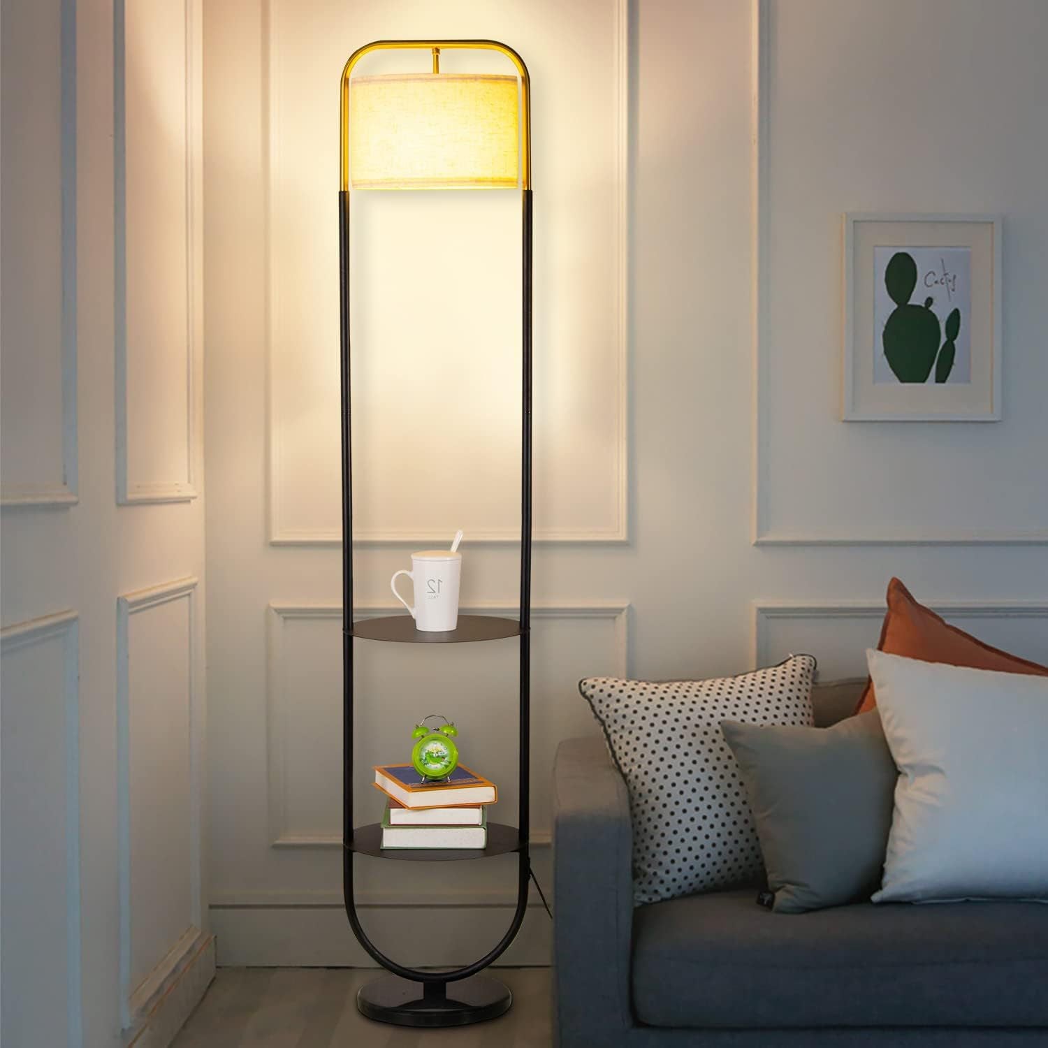 Cross-border floor lamp creative vertical desk lamp modern American wrought iron study bedroom floor ambient light can be customized