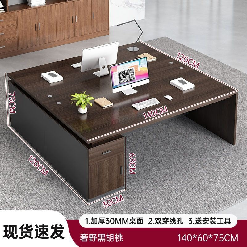 Office desk - minimalist modern design, suitable for employees, home use, students, and renters. bedroom desktop computer desk, freestanding