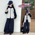Student casual middle and big children's autumn suitnew arrivalk-stylegirlfashionable two-piece setfashionloose pants