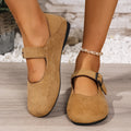 exportplus sizespring & fallnew arrivalflatsflats one-piece buckle strap women's shoes two-wearflatsfashioncasualflats