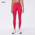 Contrast color yoga suit women's bubble wrap anti-sagging fitness bra high waist peach hip nine-point sports pants two-piece set