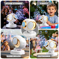 new arrival wedding stage bubble machine electric charging rotatable fully automatic light bubble gun party party