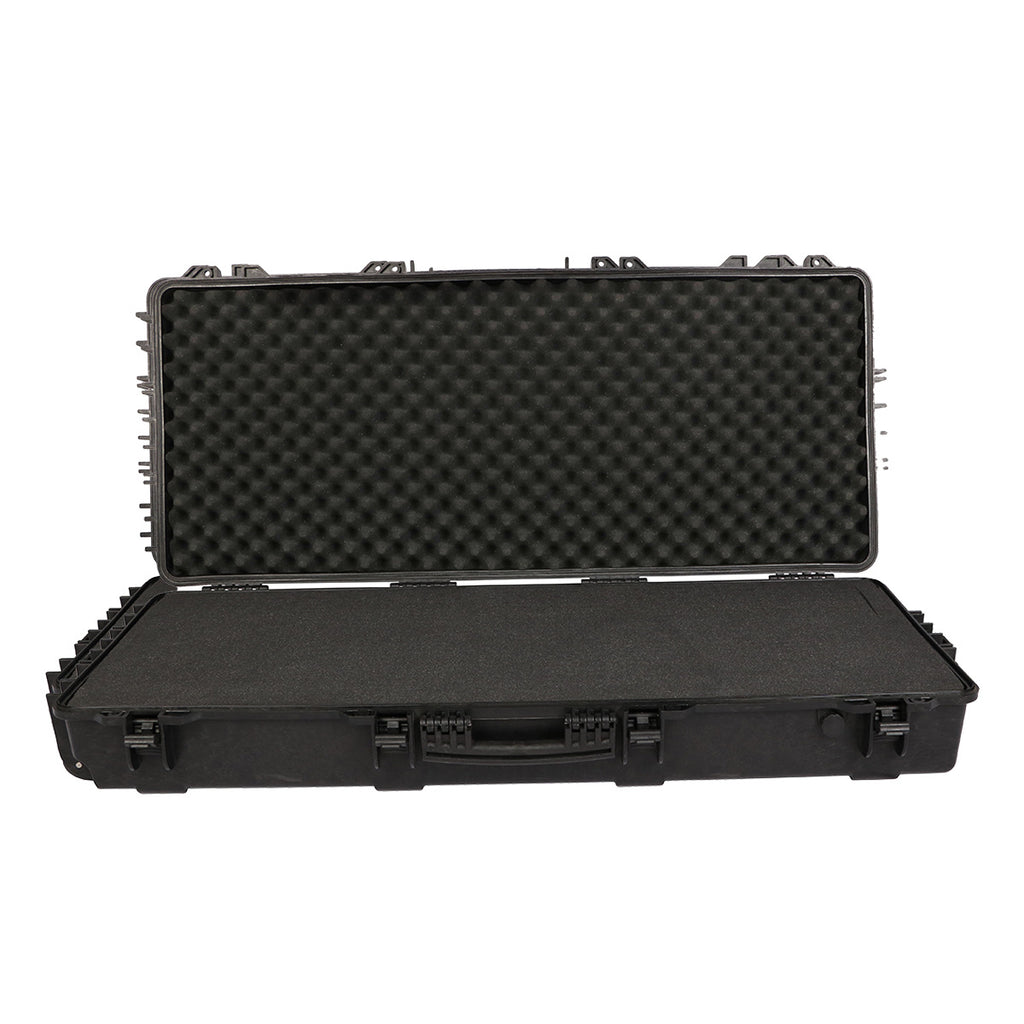 Roof protection box Long plastic portable tool box Fishing rod storage box Large equipment Instrument box with wheels can be towed