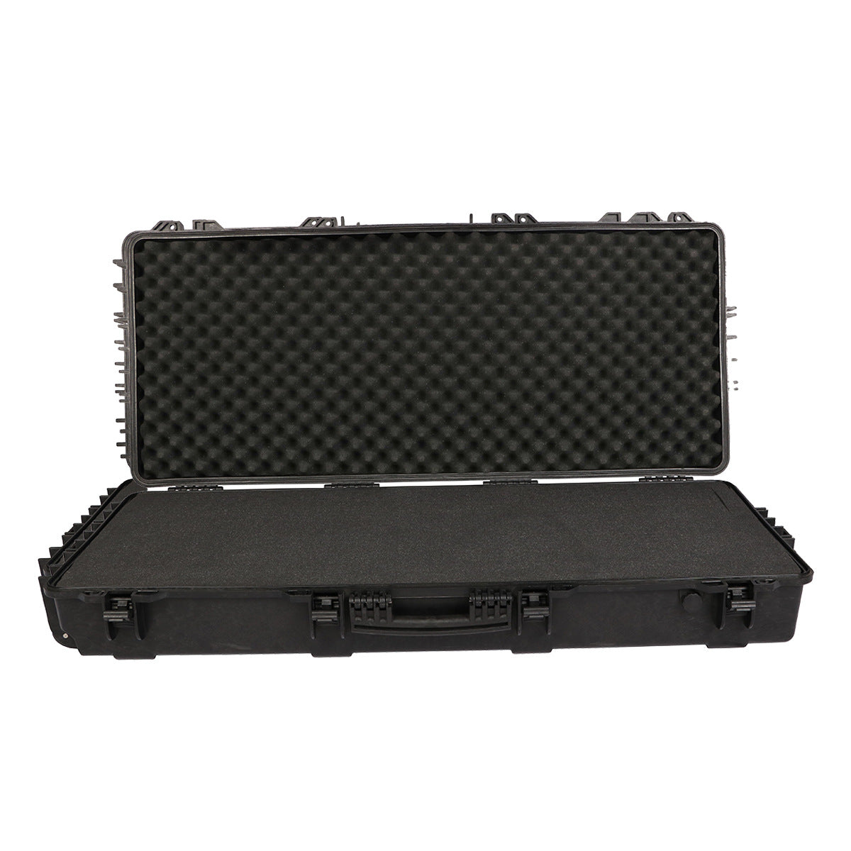 Roof protection box Long plastic portable tool box Fishing rod storage box Large equipment Instrument box with wheels can be towed