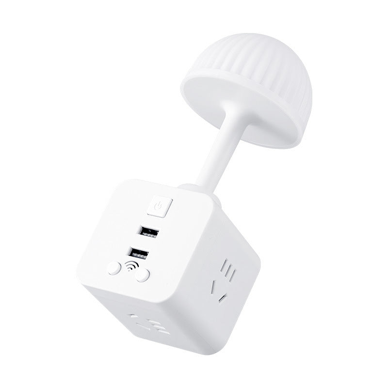 Ai voice control night light - smart bedside lamp with sound activated sensor, outlet, and plug-in design for easy nighttime use