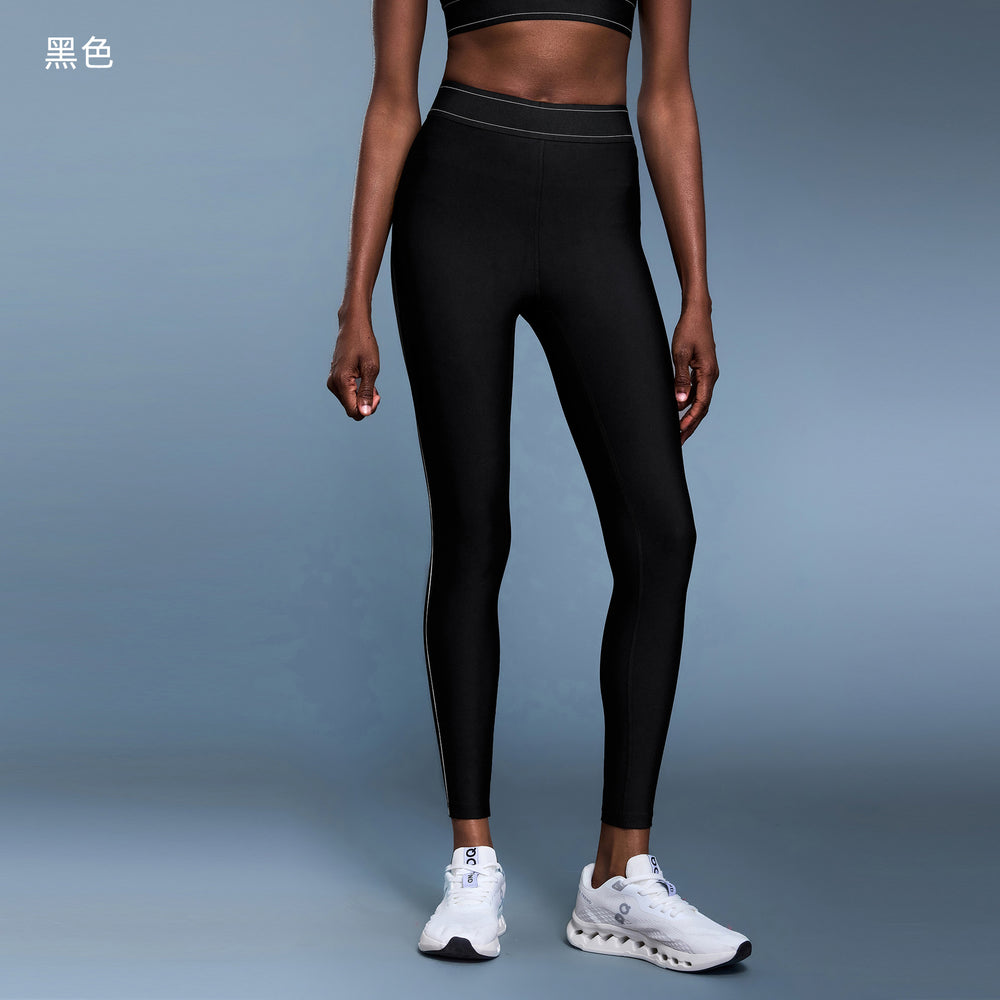 New color block elastic waistband workout leggings - high stretch, slim fit, figure-flattering yoga pants for women - dl347