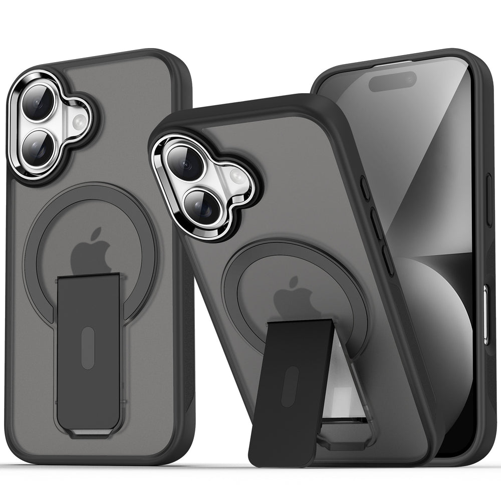 Xuanyin magnetic holder is suitable for iphone17promax mobile phone case apple 15 frosted skin hard case cross-border 16