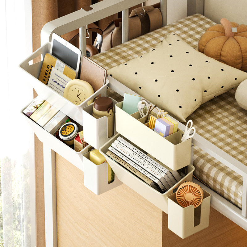 Desk bookshelf classroom storage rack student dormitory hanging basket school side hook storage rack storage handy gadget