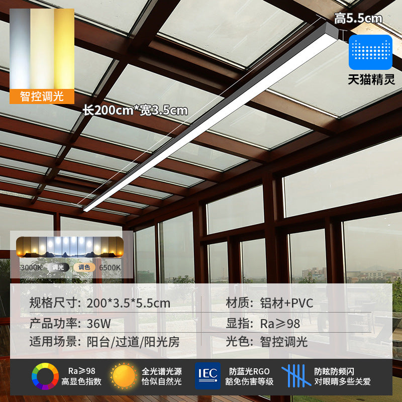 Minimalist aisle light corridor light sun room cloakroom balcony ceiling light minimalistled strip light entrance lamp