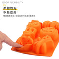 Silicone halloween cake mold fondant easy release cookie cutter cartoon pumpkin shape baking pan baking tool