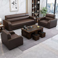 Office sofa living room reception modern casual reception sofa three-seater coffee table combination suit office sofa